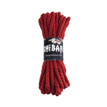 Бавовняна мотузка для шібарі Feral Feelings Shibari Rope, 8 м червона – купити