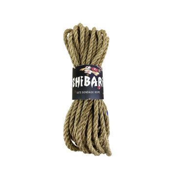 Джутова мотузка для шібарі Feral Feelings Shibari Rope, 8 м сіра – купити
