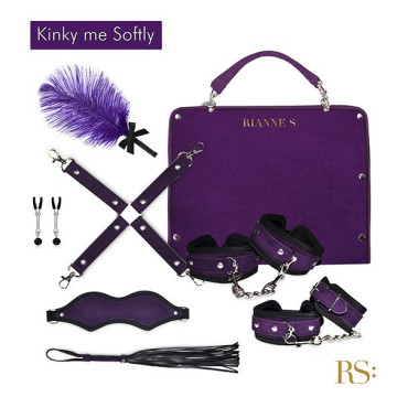 Подарунковий набір для BDSM RIANNE S — Kinky Me Softly Purple: 8 предметів для задоволення – купити