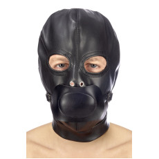 Капюшон з кляпом для БДСМ Fetish Tentation BDSM hood in leatherette with removable gag