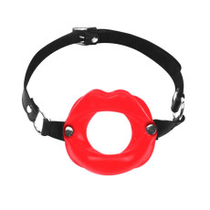 Кляп-розширювач у формі губ Art of Sex – Gag Lips, натуральна шкіра