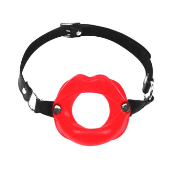 Кляп-розширювач у формі губ Art of Sex – Gag Lips, натуральна шкіра – купити