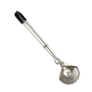Затискач для клітора Art of Sex - Clit Clamp Silver Pearl – купити