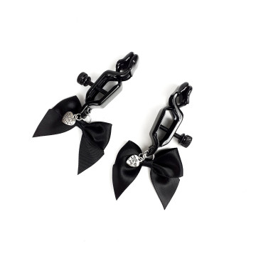 Затискач для сосків Art of Sex - Nipple clamps Black Bow – купити