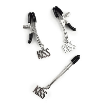Затискач для сосків та клітора Art of Sex - Nipple and clit clamps KISS – купити