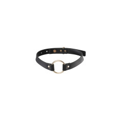 Чокер из экокожи Bijoux Indiscrets Maze - Single Choker Black 