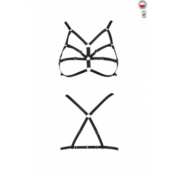 Бюстгальтер-стрепи Passion Exclusive ARMANDA BRA XXL/XXXL, black – купити