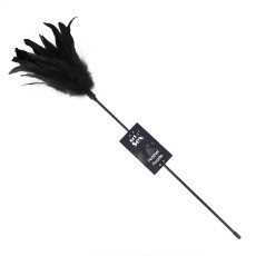Лоскітка з пером півня Art of Sex – Feather Paddle, чорна