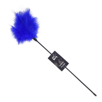 Лоскітка з пером індика Art of Sex – Feather Paddle, синя – купити