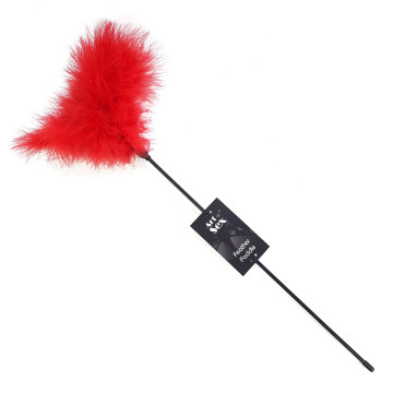 Лоскітка з пером індика Art of Sex – Feather Paddle, червона – купити