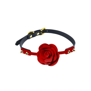 Розкішний кляп у вигляді троянди Zalo - Rose Ball Gag, подвійне використання – купити