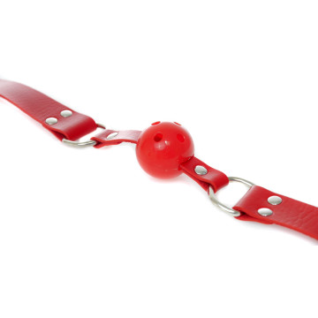 Кляп Fetish Boss Series - Ball Gag rubber Red 2 – купити