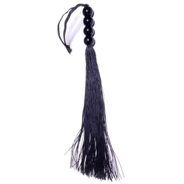 Силіконовий флогер ( длина 37 см ) Fetish Boss Series - Silicone Whip Black 14 – купити