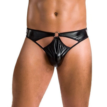 Чоловічі стринги Passion 033 THONG PAUL XXL/XXXL Black, під латекс – купити