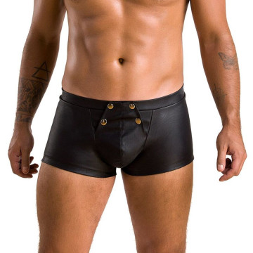 Чоловічі шкіряні боксери з клапаном Passion 050 SHORT PATRICK L/XL Black – купити