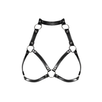 Портупея на груди Obsessive A740 harness black O/S, штучна шкіра – купити