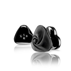 Вібратор для клітора з електростимуляцією Mystim Hearts Desire Black Edition