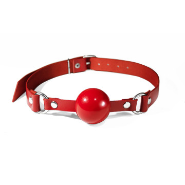 Кляп силіконовий Feral Feelings Silicon Ball Gag Red/Red, червоний ремінець, червона кулька – купити