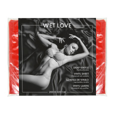 Простирадло з вінілу Fetish Tentation Red 220x200, червоне