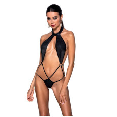 Боди-халтер из экокожи Passion JANNIES BODY XXL/XXXL black