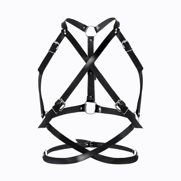 Портупея жіноча Art of Sex - Agnessa Leather harness, Чорний XS-M – купити