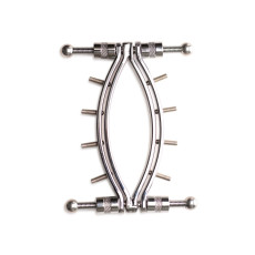 Зажим для половых губ Master Series Spread'Em Poker Vagina Clamp with Adjustable Pressure Screws