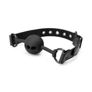 Повітропроникний кляп Bedroom Fantasies: Breathable Silicone Ball Gag, чорний – купити