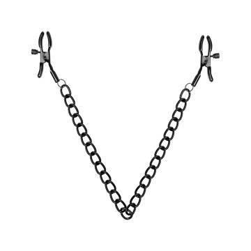 Затискачі для сосків Bedroom Fantasies Nipple Clamps with Chain - Black – купити