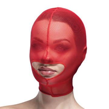 Маска сітка із відкритим ротом Feral Feelings - Hood Mask Red – купити