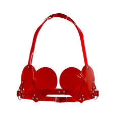 Ліф Серце Feral Feelings - Hearts Bra Red Trasparent