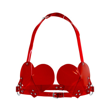 Ліф Серце Feral Feelings - Hearts Bra Red Trasparent – купити