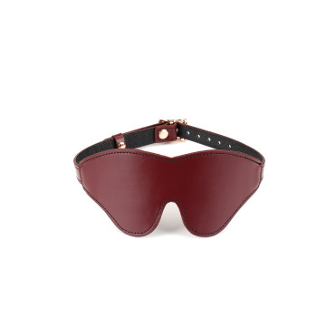 Шкіряна маска на очі Liebe Seele Wine Red Blindfold – купити
