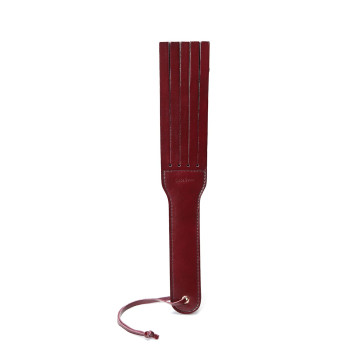 Двосторонній паддл Liebe Seele Wine Red Spanking Paddle, натуральна шкіра – купити