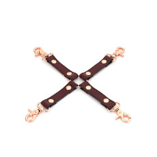 Шкіряна хрестовина Liebe Seele Wine Red Hogtie