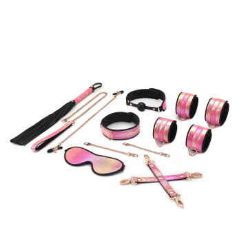 БДСМ-набір Liebe Seele Vivid Sakura 8 Pieces Set, 8 аксесуарів, екошкіра на оксамитовій основі – купити