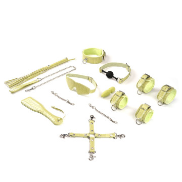 БДСМ-набір для початківців Liebe Seele Macaron 9шт Bondage Kit-Melon, 9 предметів, мініванд – купити
