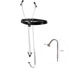 Бондажний набір із металевим анальним гаком №2 Art of Sex Blanca Bondage set with anal hook №2