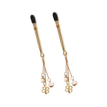 Затискачі для сосків Art of Sex - Nipple Clamps Golden Clover – купити