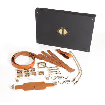 БДСМ-набір LOCKINK Bondage & Restraint Brown Set – купити