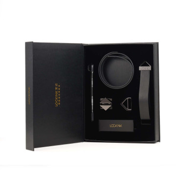 Повідець LOCKINK Tied Collar with Leash Set - Black – купити