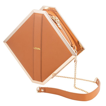 Сумка LOCKINK Mysterious Square Kink Bag - Brown – купити