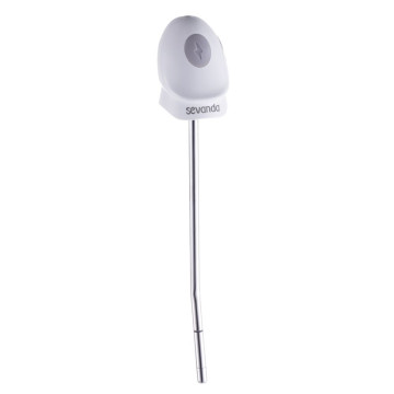 Уретральний зонд LOCKINK SEVANDA Vibrating & E-stim Metal Urethral Sounding - White – купити