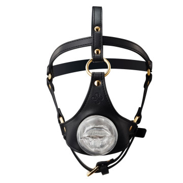 Маска-збруя для орального сексу LOCKINK SEVANDA Blowjob Head Harness – купити