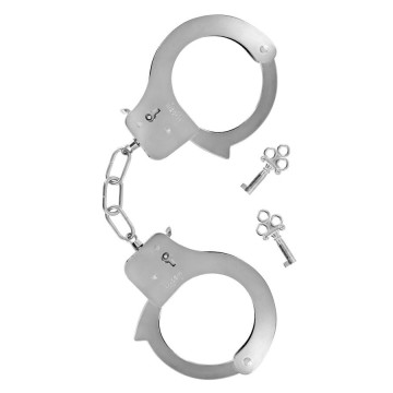 Наручники Fetish Tentation Adjustable metal wrist cuffs – купити