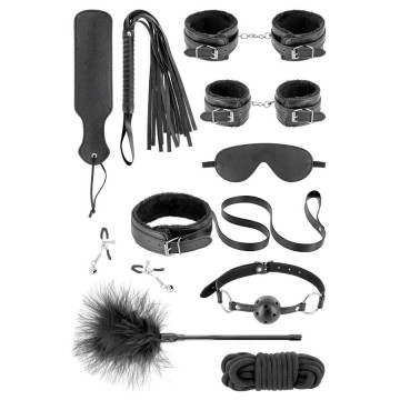 Набір для BDSM Fetish Tentation SM Bondage Box in vegan leather 10шт – купити