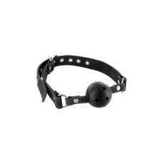 Кляп Fetish Tentation Premium Leather gag with stiff ball