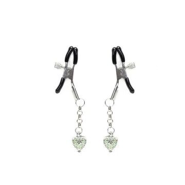 Затискачі для сосків Liebe Seele Glow-in-dark Nipple Clamps Green – купити