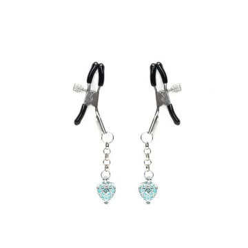 Затискачі для сосків Liebe Seele Glow-in-dark Nipple Clamps Light Blue – купити