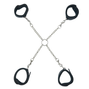 Хрестовина Punishment - Hog-Tie - Black – купити
