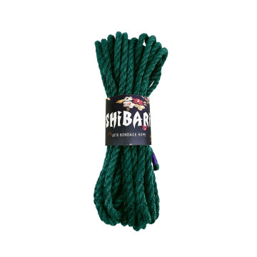 Джутова мотузка для шибарі Feral Feelings Shibari Rope, 8 м зелена – купити